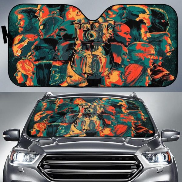 Avengers Team Car Auto Sun Shade