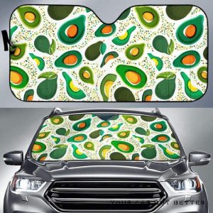 Avocado Pattern Car Auto Sun Shade