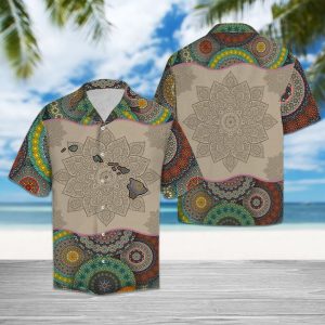 Awesome Hawaii Mandala Hawaiian Shirt Summer Button Up