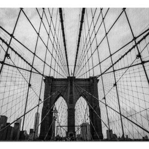 B&W Brooklyn Bridge Jigsaw Puzzle Set