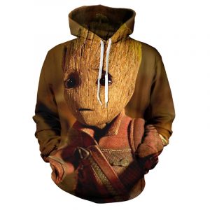 Baby Groot Art 3D Printed Hoodie/Zipper Hoodie