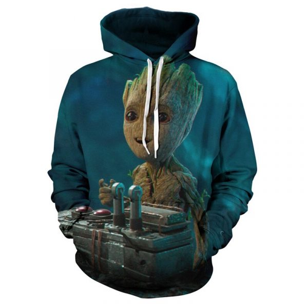 Baby Groot Art 3D Printed Hoodie/Zipper Hoodie