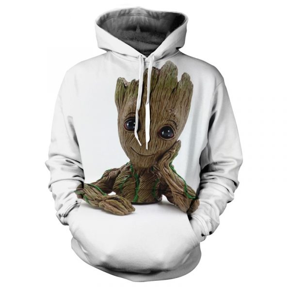 Baby Groot Art 3D Printed Hoodie/Zipper Hoodie