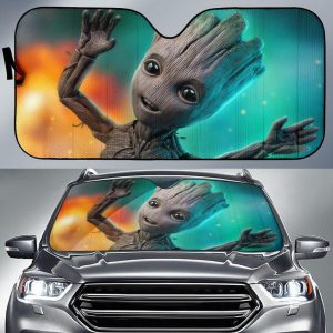 Baby Groot Car Auto Sun Shade