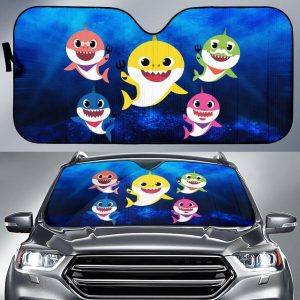 Baby Sharks Car Auto Sun Shade