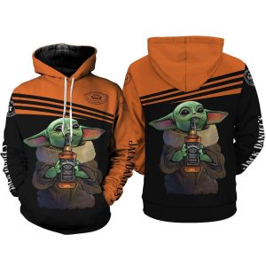 Baby Yoda 3D Printed Hoodie/Zipper Hoodie