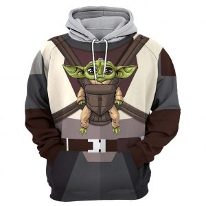 Baby Yoda 3D Printed Hoodie/Zipper Hoodie