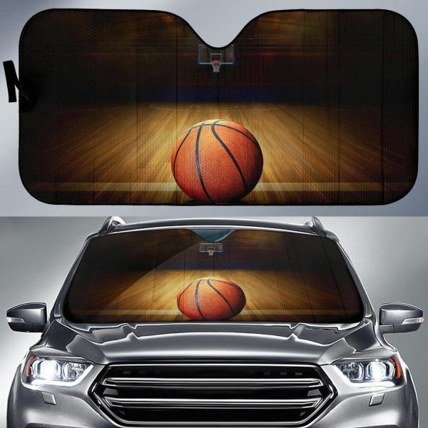 Basketball Funny Car Auto Sun Shade