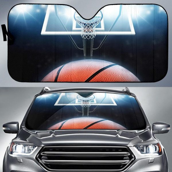 Basketballs Car Auto Sun Shade