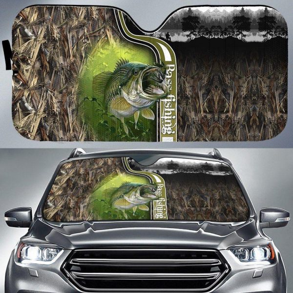 Bass Fishing Car Auto Sun Shade