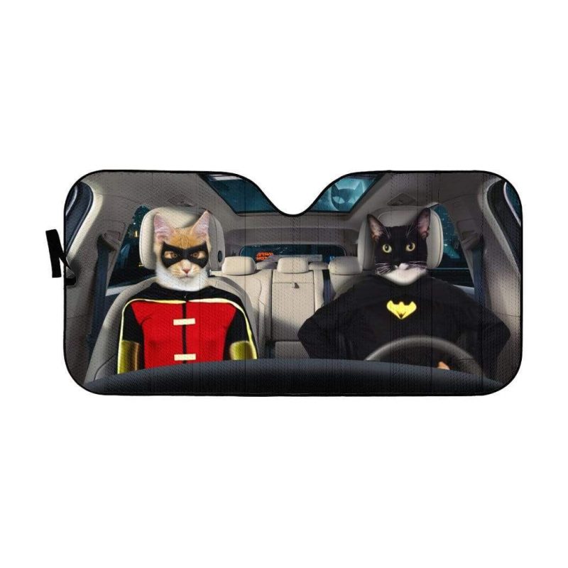 Batman And Robin Car Auto Sun Shade