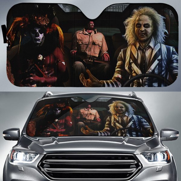 Beetlejuice Car Auto Sun Shade