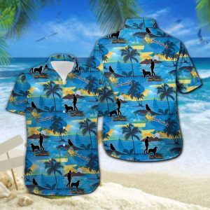 Bernese Mountain Dog Hawaiian Shirt Summer Button Up