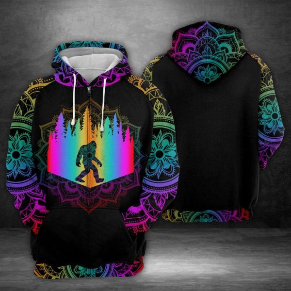 Bigfoot 3D Printed Hoodie/Zipper Hoodie