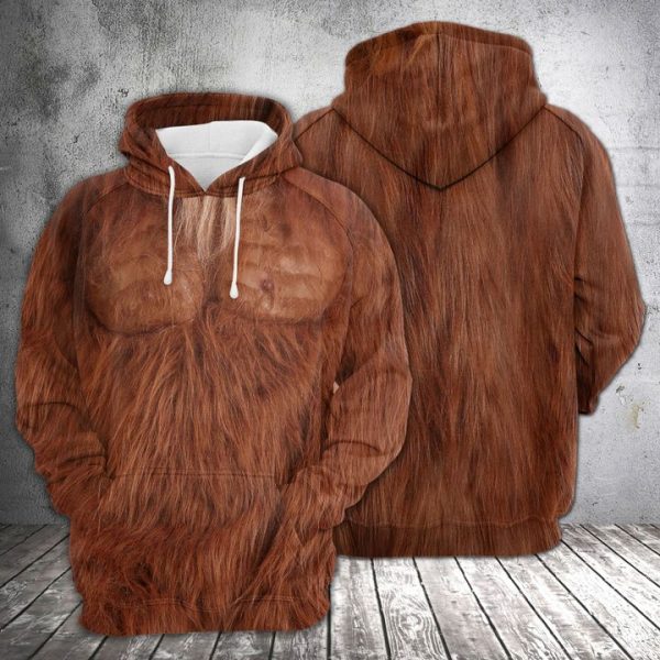 Bigfoot Skin 3D Printed Hoodie/Zipper Hoodie