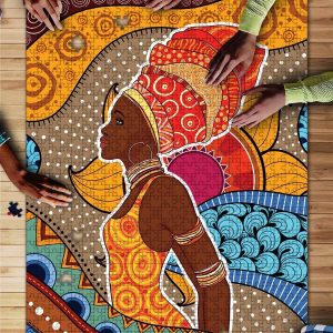 Black Girl, Black Girl, Black Girl Lovers, For Black Girl Lovers. Jigsaw Puzzle Set