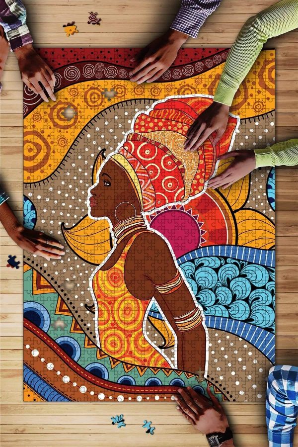 Black Girl, Black Girl, Black Girl Lovers, For Black Girl Lovers. Jigsaw Puzzle Set