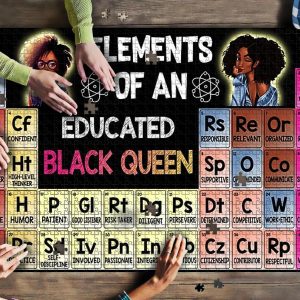 Black Girl Elements Big Jigsaw Puzzle Set