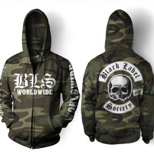 Black Label Society Worldwide Camo 3D Printed Hoodie/Zipper Hoodie