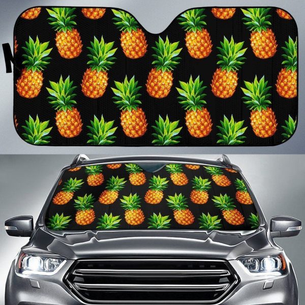 Black Pineapple Car Auto Sun Shade