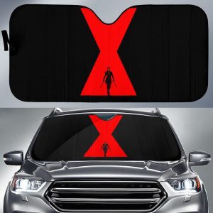 Black Widow Art Marvel Movie Car Auto Sun Shade