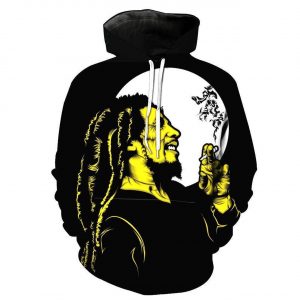 Bob Marley 3D Printed Hoodie/Zipper Hoodie