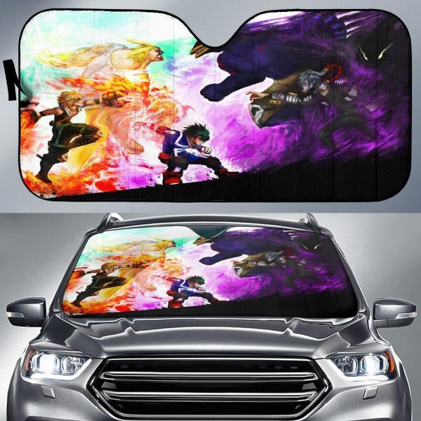 Boku No Heroes Heroes Vs Villains Car Auto Sun Shade