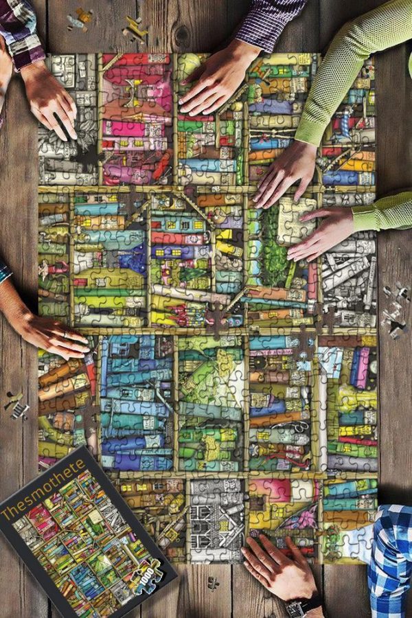 Book Shelves Jigsaw Puzzle Set