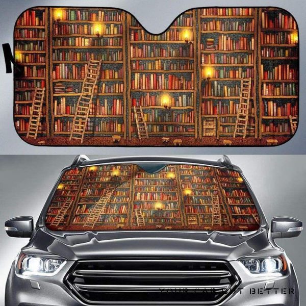 Book World Car Auto Sun Shade