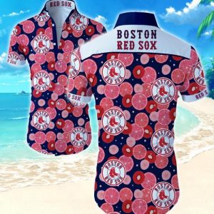 Boston Red Sox Hawaiian Shirt Summer Button Up