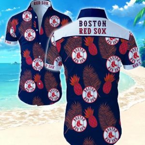 Boston Red Sox Hawaiian Shirt Summer Button Up