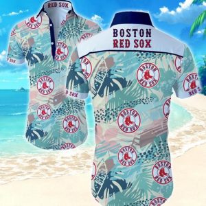 Boston Red Sox And Kiss Hawaii Shirt Summer Button Up Shirt For Men Women