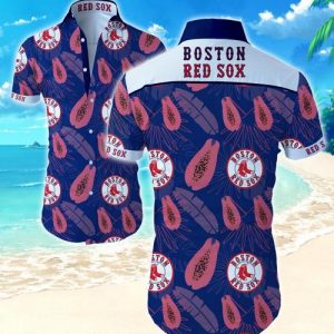 Boston Red Sox Hawaiian Shirt Summer Button Up