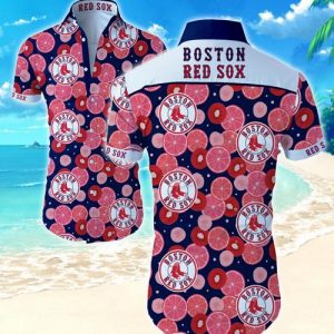 Boston Red Sox Hawaiian Shirt Summer Button Up