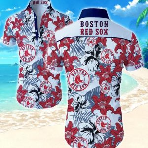 Boston Red Sox Hawaiian Shirt Summer Button Up