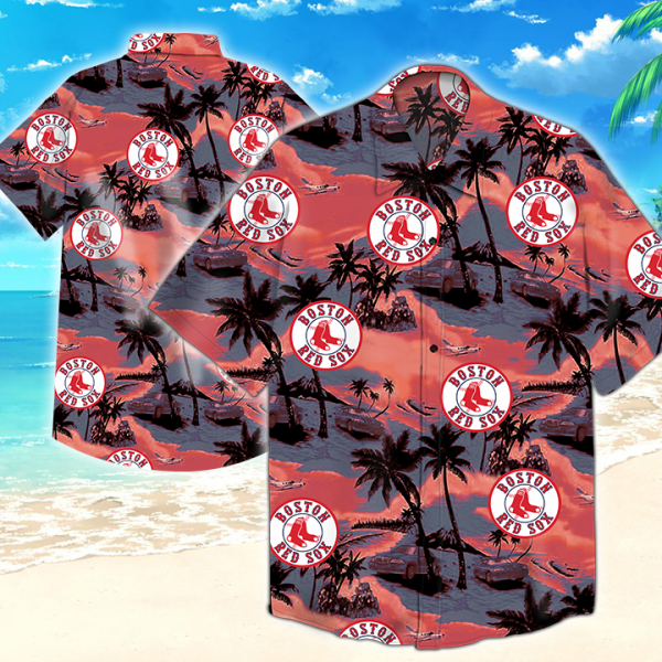 Boston Red Sox Mlb Hawaiian Shirt Summer Button Up