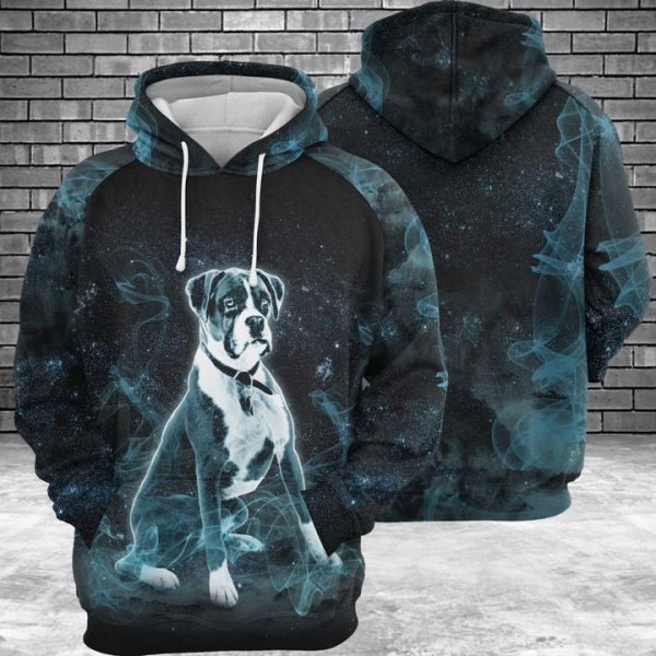 Boxer Galaxy 3D Printed Hoodie/Zipper Hoodie