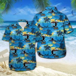 Boxer Hawaiian Shirt Summer Button Up