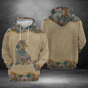 British Shorthair Mandala 3D Printed Hoodie/Zipper Hoodie