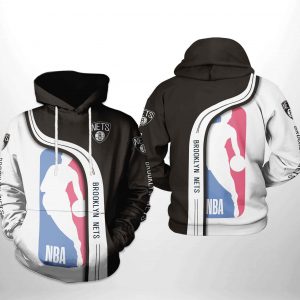 Brooklyn Nets NBA Team 3D Printed Hoodie/Zipper Hoodie