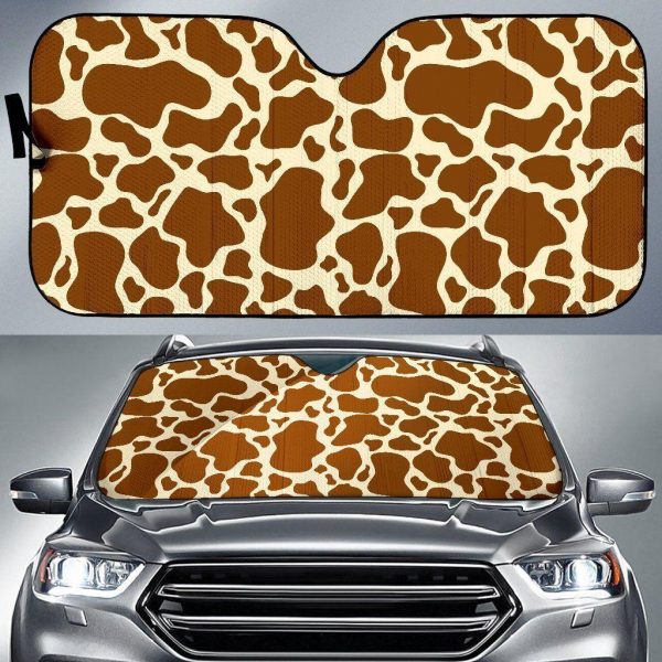 Brown Cow Car Auto Sun Shade