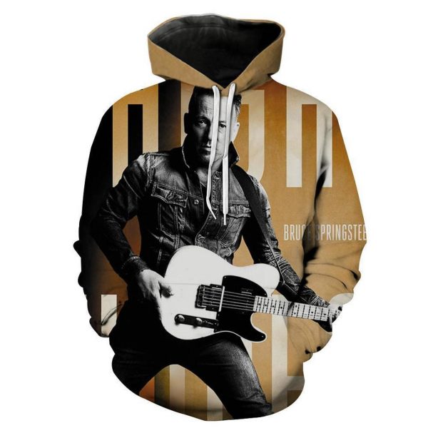 Bruce Springsteen 3D Printed Hoodie/Zipper Hoodie