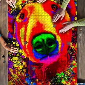 Bull Terrier Watercolor Art S Jigsaw Puzzle Set