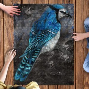 Canada Blue Jay Bird Paint A13 Jigsaw Puzzle Set