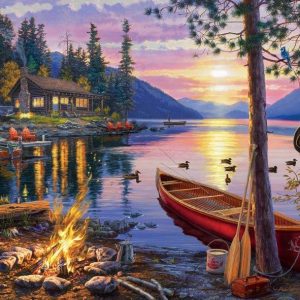 Canoe Lake Jigsaw Puzzle Set