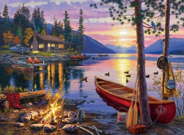 Canoe Lake Jigsaw Puzzle Set