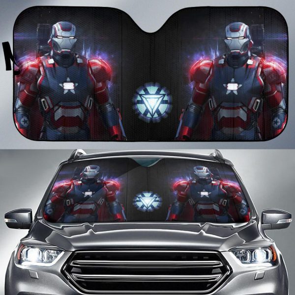 Captain America Wears Iron Mans Marvel Car Auto Sun Shade