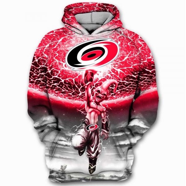 Carolina Hurricanes Nhl Majin Buu Dragon Ball Z 3D Printed Hoodie/Zipper Hoodie