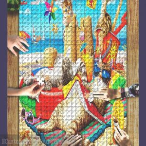 Cats Beachcombers Jigsaw Puzzle Set