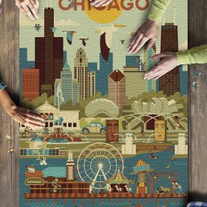 Chicago, Illinois? Jigsaw Puzzle Set